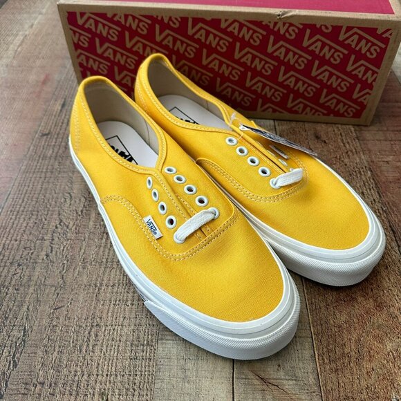 Vans Authentic 44 Dx Yellow Canvas Surfer Sneakers Size Mens 9.5/Womens 11 - Picture 3 of 14